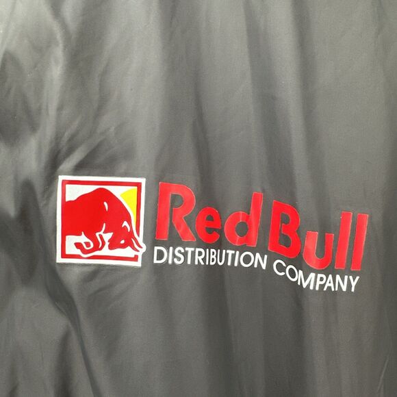 Red Bull Distribution Jacket Mens 3XL Gray Full Zip Lined Long Sleeve Bomber - Picture 2 of 11